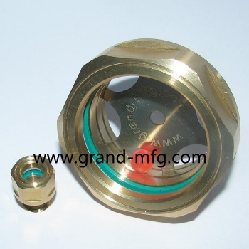 NPT thread 3/4 brass oil level sight glass gauge oil indicators