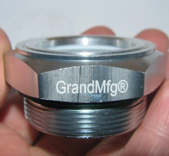 Hydraulic oil cooler aluminum sight glass gauge oil indicators supplier