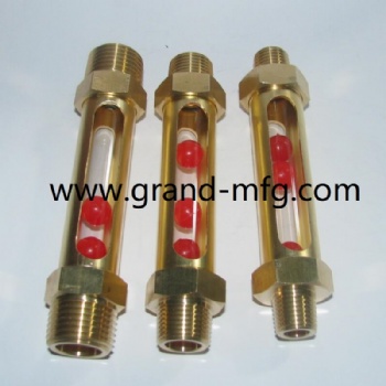 G 1 pipe system brass water liquid flow indicators