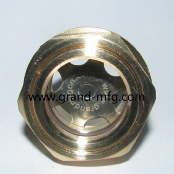 NPT thread BRASS OIL SIGHT GLASS OIL INDICATORS 2 INCH OIL GAUGE