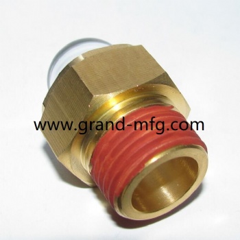 Heavy duty G thread 1/2 brass sight glass oil sight plug