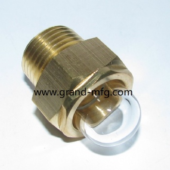 NPT1/2 Safety Brass Sight Glass Assembly for Coolant Level