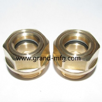 G thread 3/8 inch brass oil level sight gauge indicators Ölschauglas Ölschaugläser