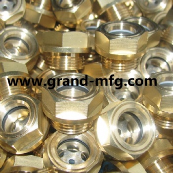 G thread 1/2 inch brass oil level sight gauge oil indicators