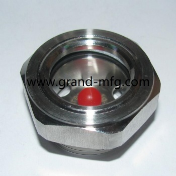 Hex Stainless Steel 304 liquid level sights Oil Sight Glass(NPT Thread)