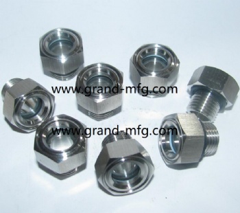 Fire Protection Waste Cone Stainless Steel 304 Oil Sight Glass(NPT Thread)