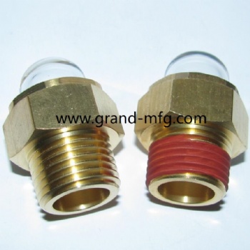 QUALITY M16X1.5 BRASS SIGHT GLASS WITH SUPER CLEAR GLASS